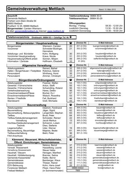 Gemeindeverwaltung Mettlach - Gemeinde Mettlach