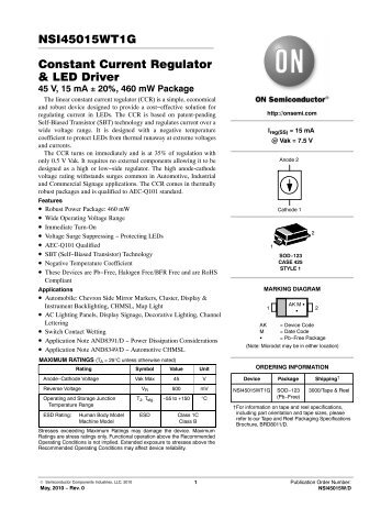 NSI45015W - Constant Current Regulator and LED Driver - Silica