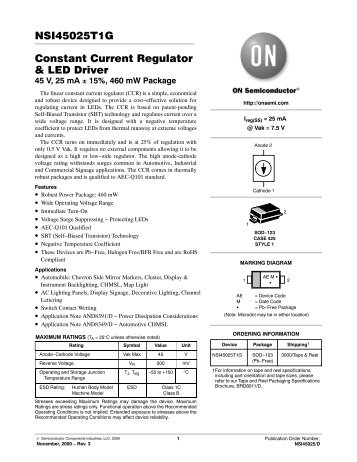 NSI45025 - CCR & LED Driver - Silica