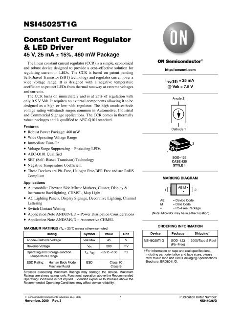 NSI45025 - CCR & LED Driver - Silica