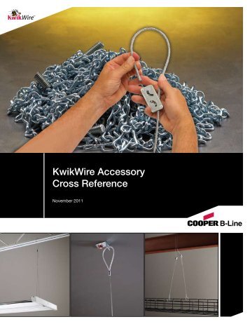 KwikWire Accessories Cross Reference Sheet - Cooper Industries