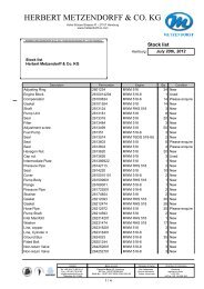 Stock list MWM 518 PDF - Herbert Metzendorff & Co.