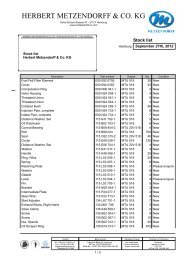 Stock list MTU 518 PDF - Herbert Metzendorff & Co.