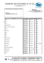 Stock list MTU 493 PDF - Herbert Metzendorff & Co.