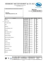 Stock list MTU 871 PDF - Herbert Metzendorff & Co.