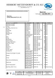 Stock list MWM 440 PDF - Herbert Metzendorff & Co.