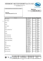 Stock list MTU 441 PDF - Herbert Metzendorff & Co.