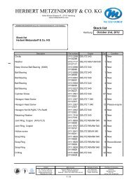 Stock list DEUTZ  540 PDF - Herbert Metzendorff & Co.