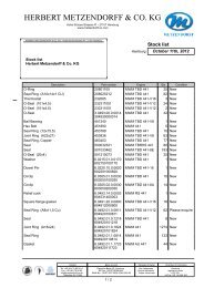 Stock list MWM 441 PDF - Herbert Metzendorff & Co.