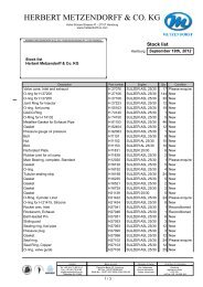 Stock list SULZER 25/30 PDF - Herbert Metzendorff & Co.