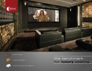 the benchmark for luxury seating - Cineak