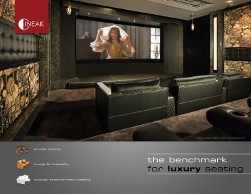 the benchmark for luxury seating - Cineak