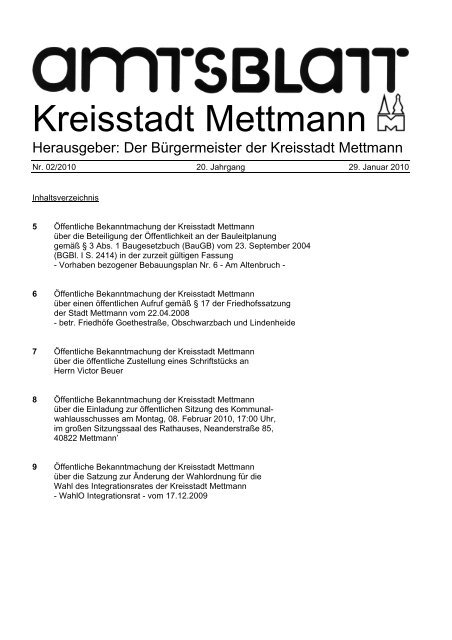 Nr 2 10 Stadt Mettmann
