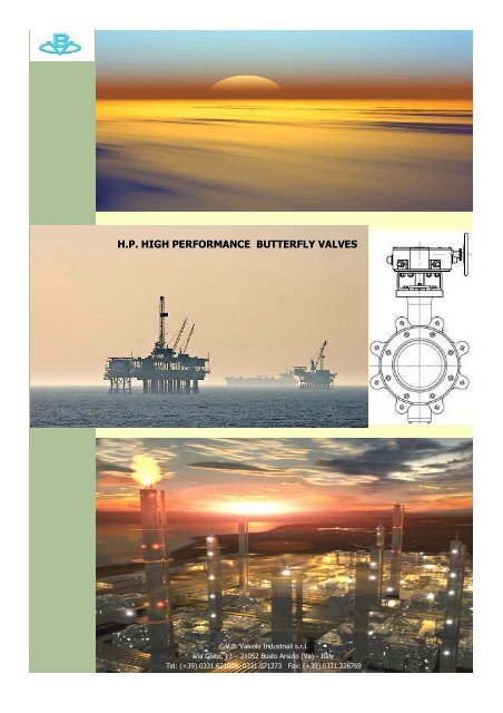h.p. high performance butterfly valves 2011 - cvb valves manufacturer