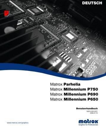 Matrox Parhelia, Matrox Millennium P750, Matrox ... - Inmac