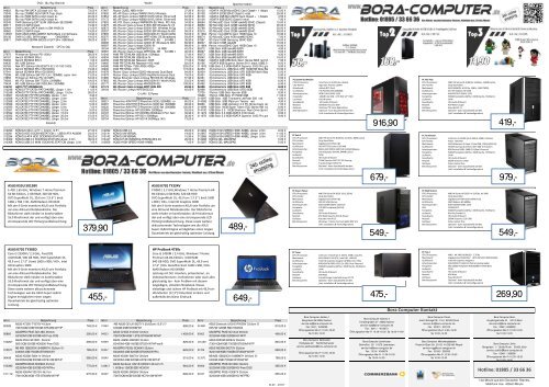 PDF-Preisliste hier downloaden - Bora Computer
