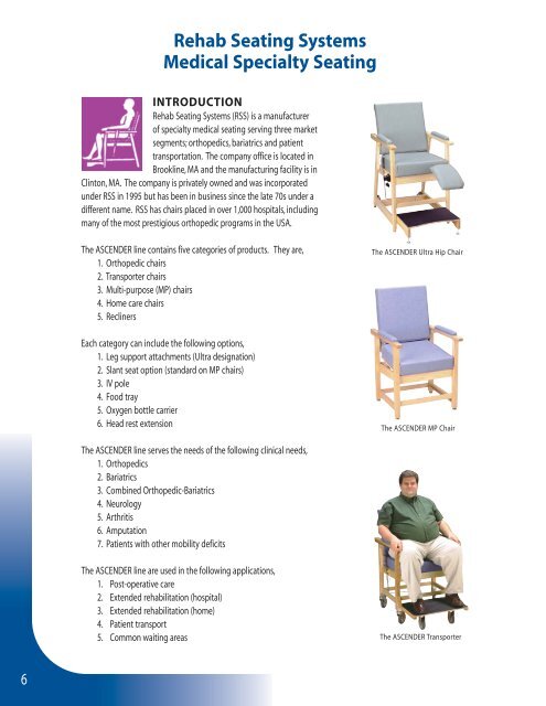 Seating Solutions - Rehab Seating Systems, Inc.