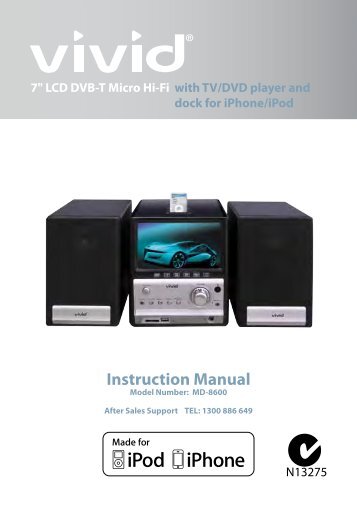 7" LCD DVB-T Micro Hi-Fi - Tempo (Aust)