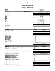 CHECKLIST INSPECTION SIEMENS SIPLACE HF3