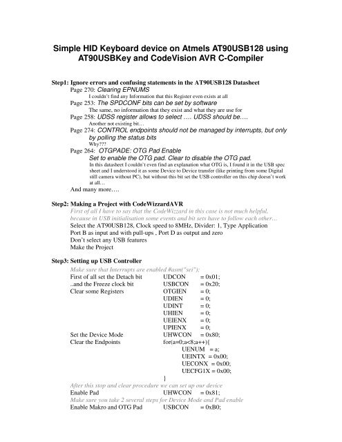 AT90USB128 DRIVERS UPDATE AT90USB128 DRIVER FOR MAC
