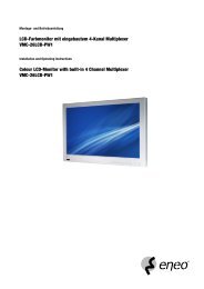 LCD-Farbmonitor mit eingebautem 4-Kanal Multiplexer VMC-26LCD ...