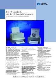 Der HP LaserJet 6L und der HP LaserJet Companion: - PC ...