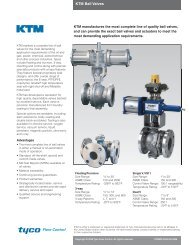 Flow Control KTM Ball Valves - Valves and Controls