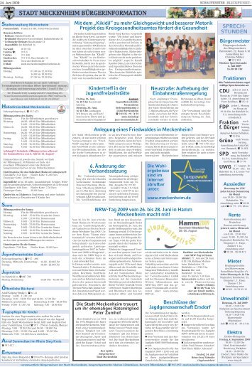 kue Amtsblatt 26. KW.qxd - Stadt Meckenheim