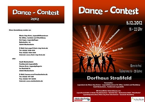 Flyer Dance Contest aktuell.pub - Rhein-Sieg-Kreis