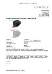 Produktinformation: Garmin: 010-10496-01