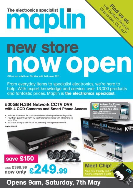 Gloucester Leaflet:Gloucester Leaflet - Maplin