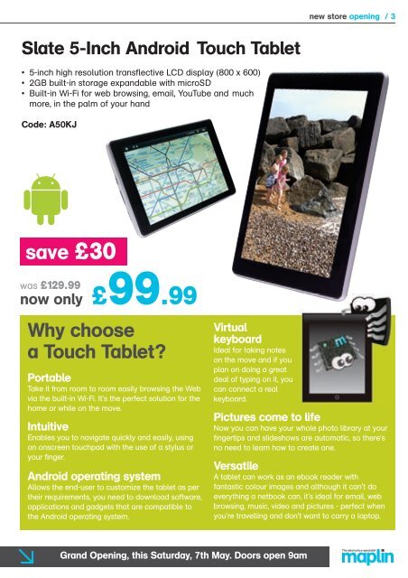 Gloucester Leaflet:Gloucester Leaflet - Maplin