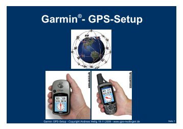 Garmin - GPS-Setup - GPS-Reutlingen