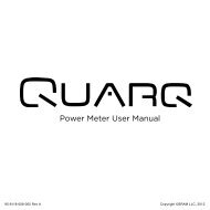 Power Meter User Manual English Only - Quarq