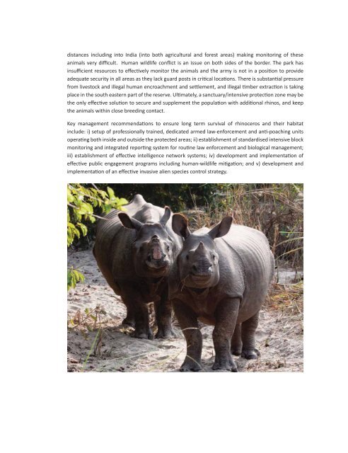 the status and distribution of the greater one-horned rhino in nepal