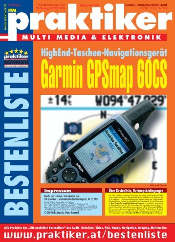 Garmin GPSmap 60CS: HighEnd-Taschen-Navigationsgerät - ITM ...