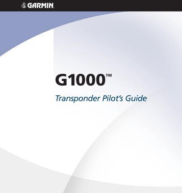 Transponder Pilot's Guide