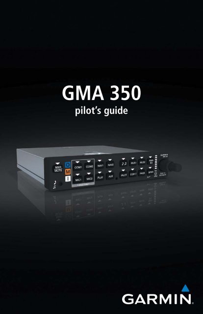 GMA 350 Manual - Garmin