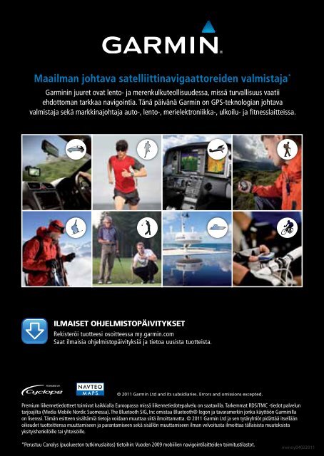 Autonavigaattorin ostajan opas - Garmin