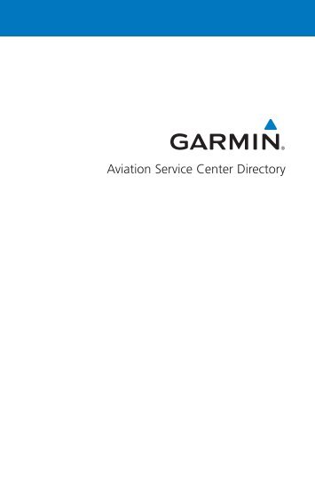 Service Directory Final fix - Garmin