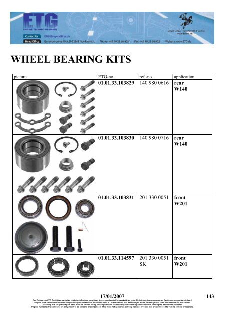 mercedes parts - Meyer Glitza