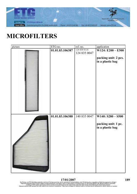 mercedes parts - Meyer Glitza