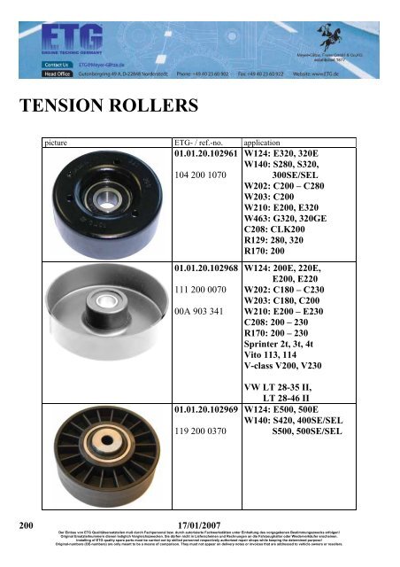 mercedes parts - Meyer Glitza