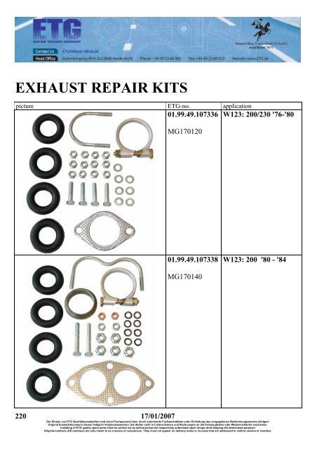 mercedes parts - Meyer Glitza