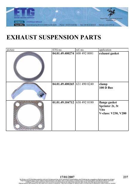 mercedes parts - Meyer Glitza