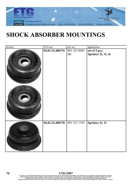 mercedes parts - Meyer Glitza