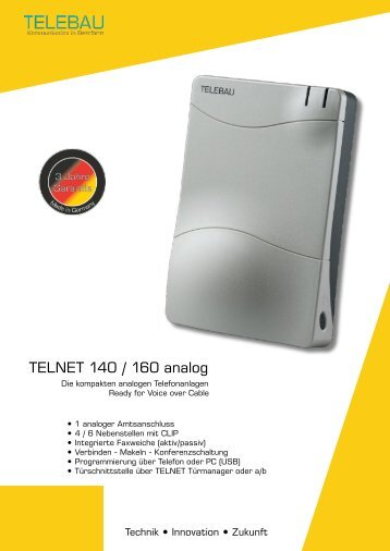 TELNET 140 / 160 analog - ELV