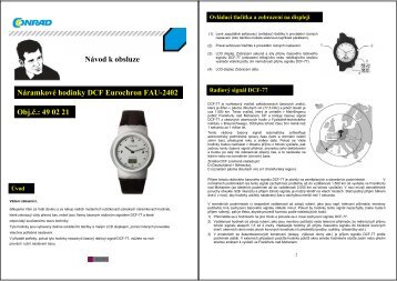 Náramkové hodinky DCF Eurochron FAU-2402 Obj ... - ElektroEden.cz