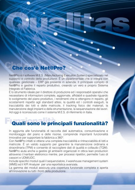 Scheda Net@Pro - Qualitas Informatica S.r.l.