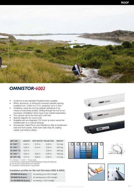 Catalogue 2010 Get more out of your holiday - Omnistor Awnings